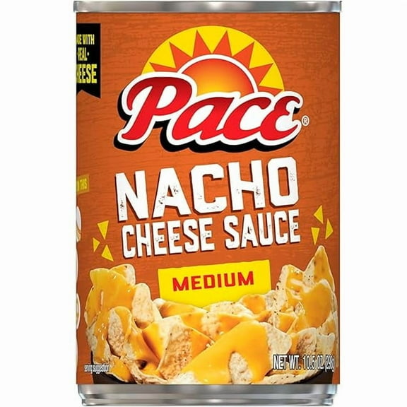Pace Medium Nacho Cheese Sauce, 10.5 oz Can Pack of 2