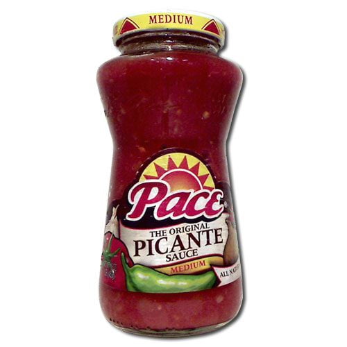 Pace Medium Picante Sauce, 16 Ounce - 12 Per Case.
