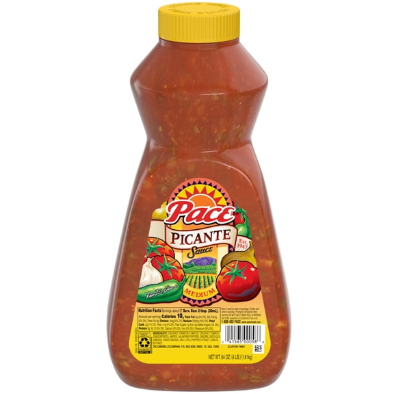 Pace Medium Picante Sauce, 64 oz Bottle