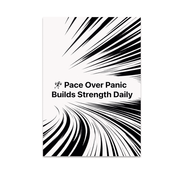 Pace Over Panic Builds Strength Daily - Fitness Enthusiast - 13x19 Poster Print