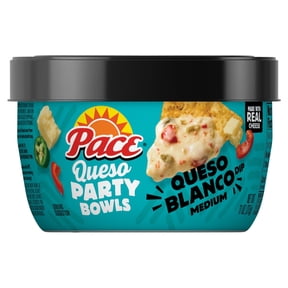 Pace Queso Blanco Dip, Cheese Dip, 11 oz Microwavable Bowl (2 Pack)