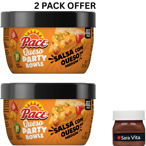 Pace Salsa Con Queso Dip, Cheese Dip, 11 oz Microwavable Bowl