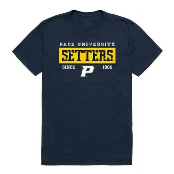 Pace University Setters College Established T-Shirt, Navy - Large