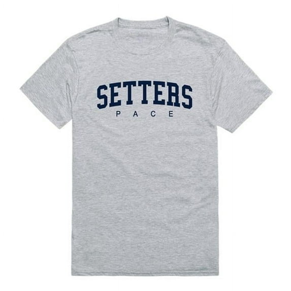 Pace University Setters Game Day T-Shirt, Heather Grey - Extra Large