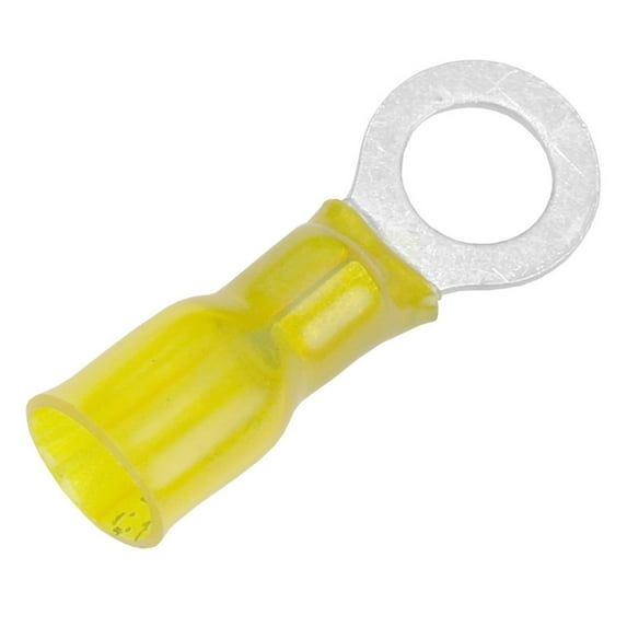 Pacer 12-10 AWG Heat Shrink Ring Terminal - 5/16" Stud Size - 100 Pack | Bundle of 2