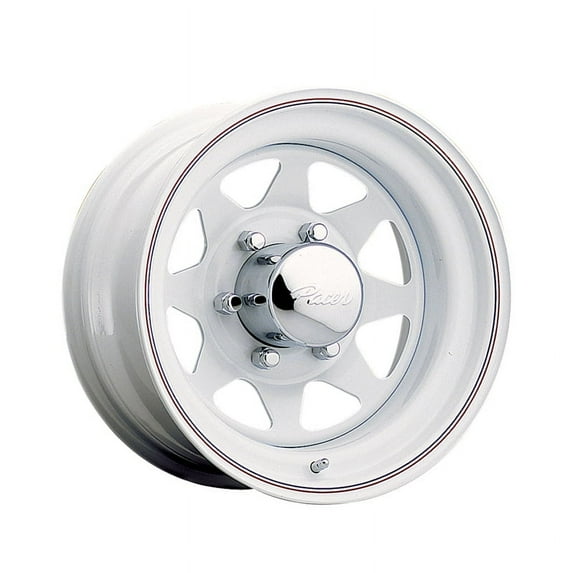 Pacer 16x6 8X6.50 310W White Spoke White Wheel Rim