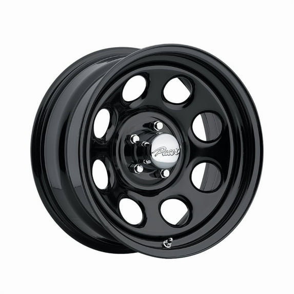 Pacer 16x8 8X6.50 297B Black Soft 8 Black Wheel Rim