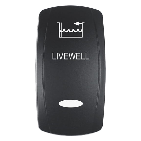 Pacer Actuator - LIVEWELL for V Series Contura Switches - Black - Laser Etched