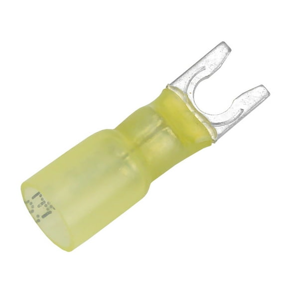 Pacer 12-10 AWG Heat Shrink Spade Terminal - #10 Stud Size -... [TE10-10SLF-100]