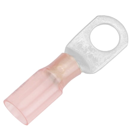Pacer Group TE8-38R-25 8 AWG Heat Shrink Ring Terminal with 0.37 in. Stud Size - Pack of 25