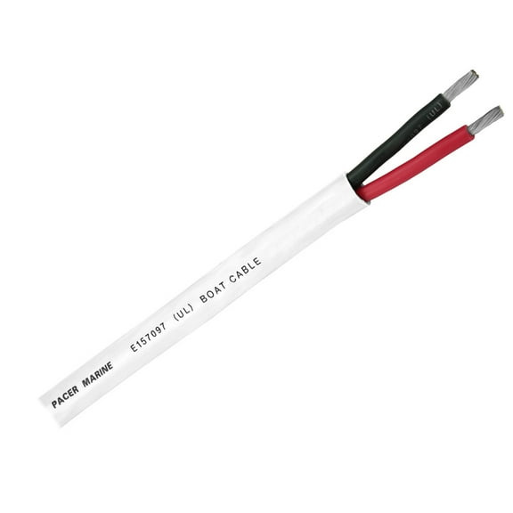 Pacer Round Duplex 2 Conductor Cable - 100' - 14/2 AWG - Round... [WR14/2DC-100]