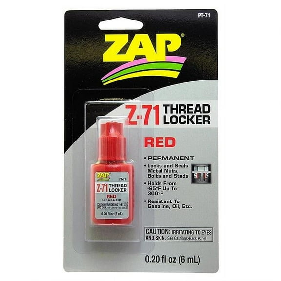 Pacer Technology Zap PT71 ZAP Z-71 Red Thread Lock .20 oz