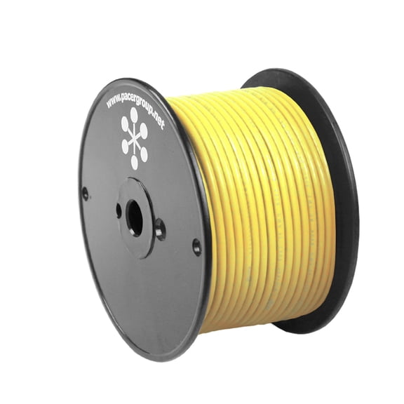 Pacer Group WUL18YL100 18 AWG Primary Wire Yellow - 100'