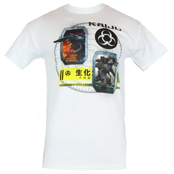 Pacfic Rim Mens T-Shirt -Kaiju Cirle Collage Image (Small)