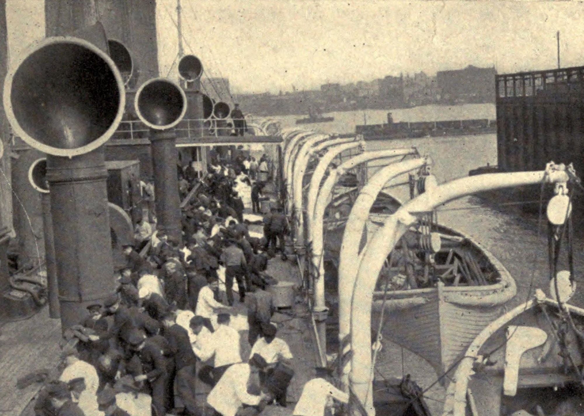 Pach Bros Sinking of the Titanic 1912 Provisioning boats during a drill Canvas Art - (24 x 36)