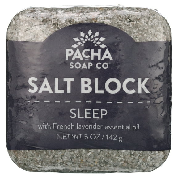 Pacha Soap Co.'s Salt Block, Sleep, 1 Count, 5 oz