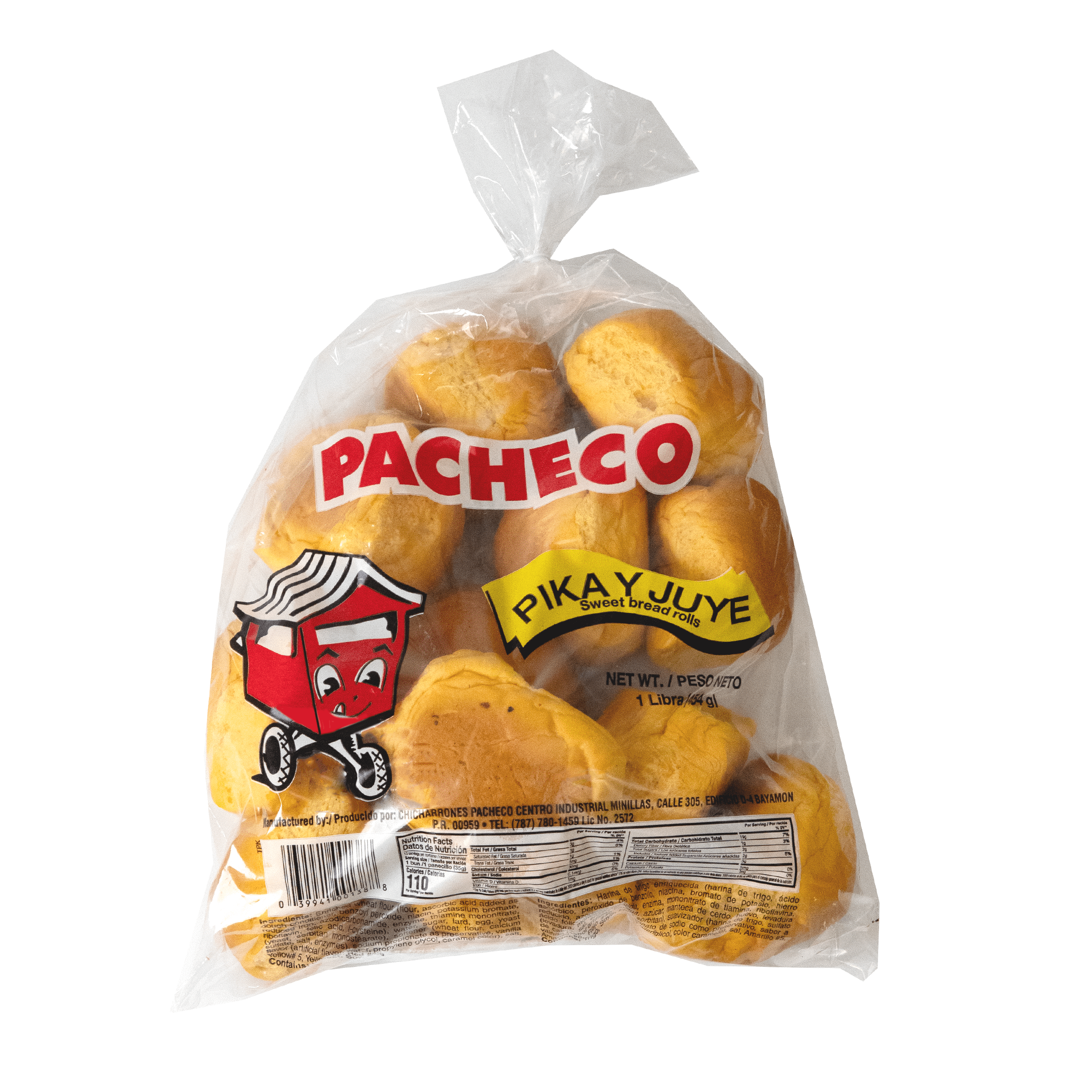Pacheco Mini Mallorca Bread Rolls, 16 oz, 13 Count, Plastic Bag