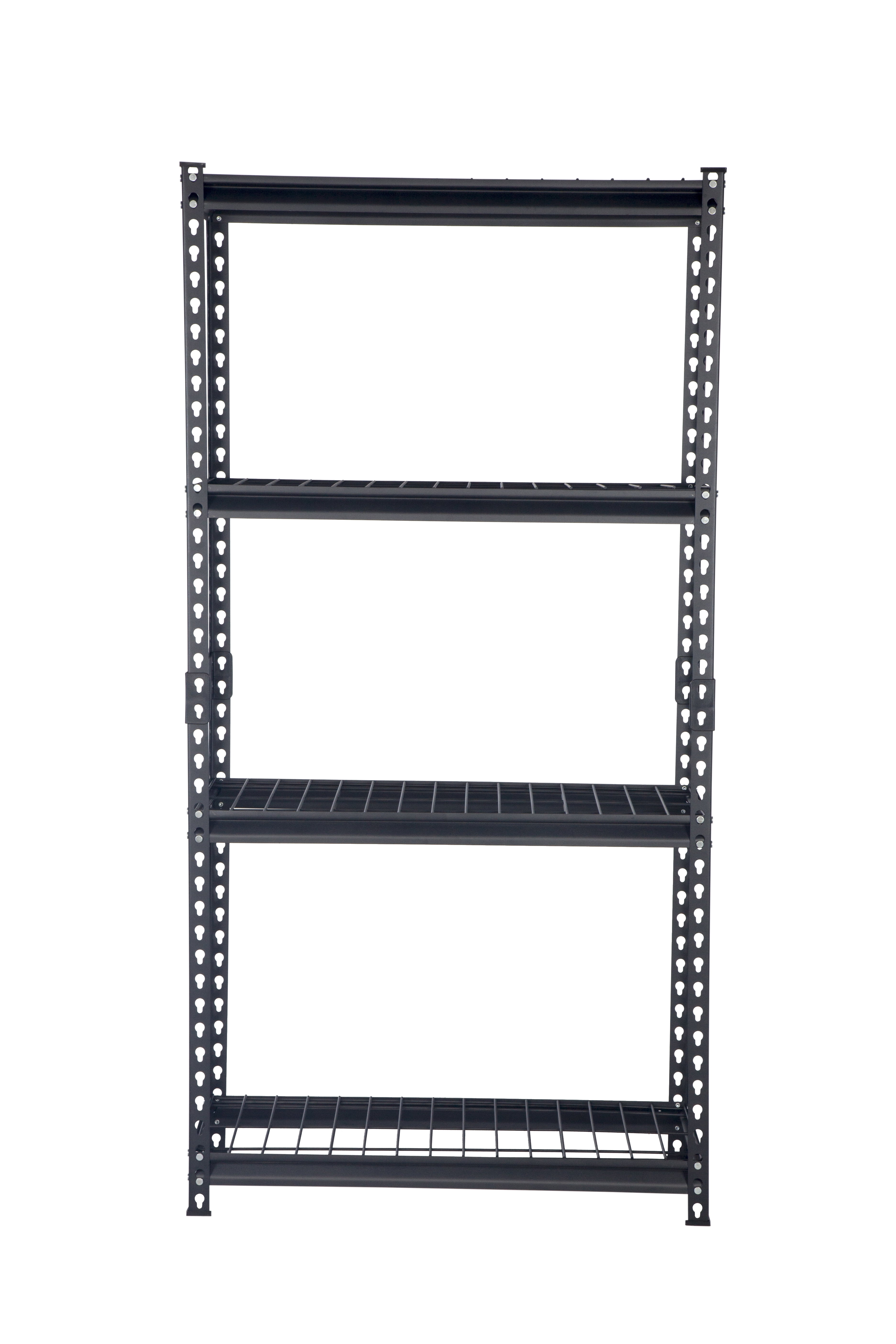 edsal Muscle Rack Steel Heavy Duty 4-Tier Utility (84-in W x 24-in D x  84-in H), Gray in the Freestanding Shelving Units department at