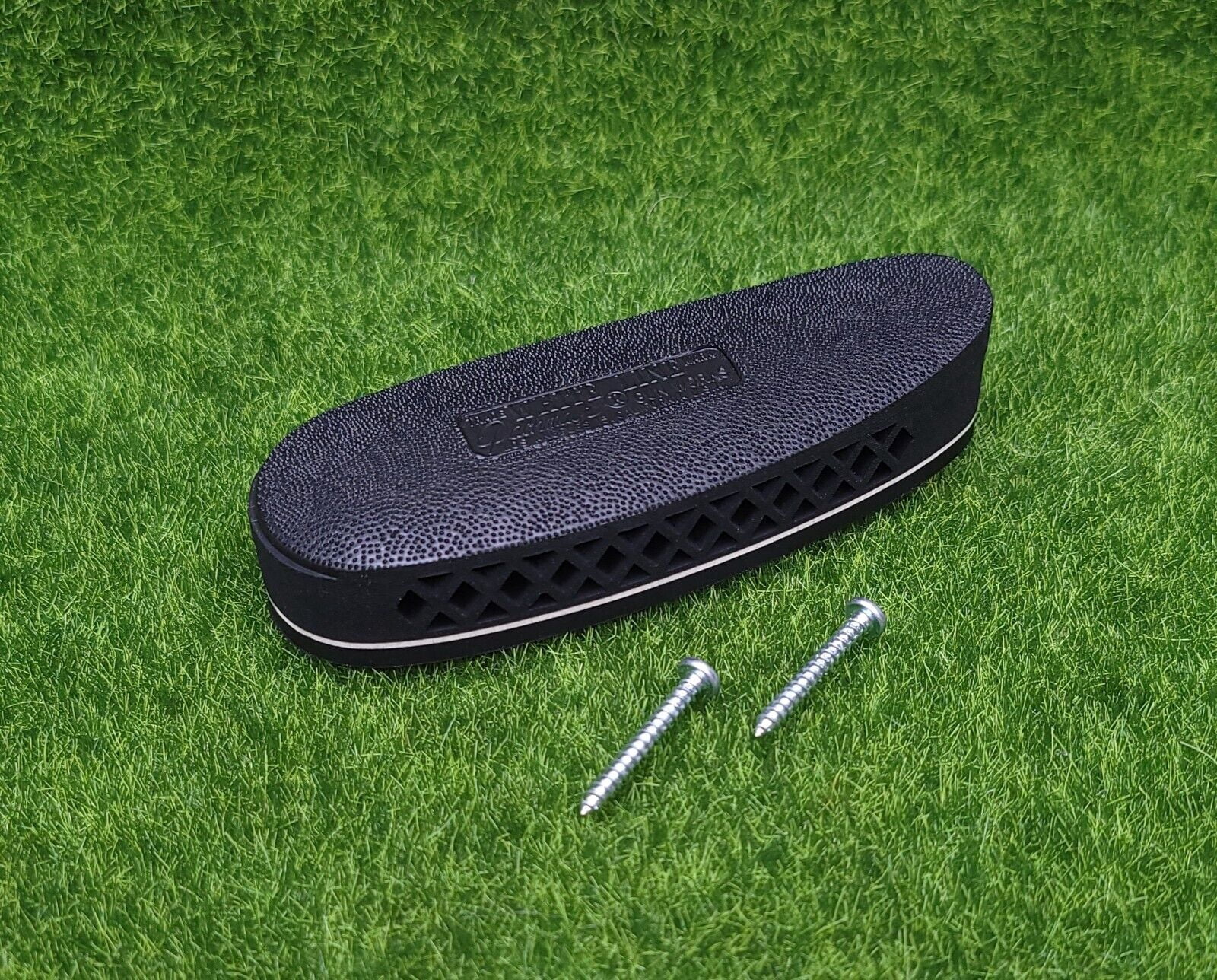 Pachmayr F325 Deluxe Field Grind to Fit Recoil Pad Medium Black with White Line