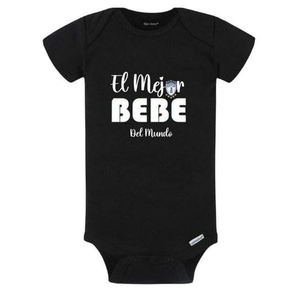 Pachuca El Mejor Bebé Del Mundo Baby Bodysuit – Soccer Fan Jumpsuit – Soft Cotton Onesie Outfit - Black - (0-3 Months)