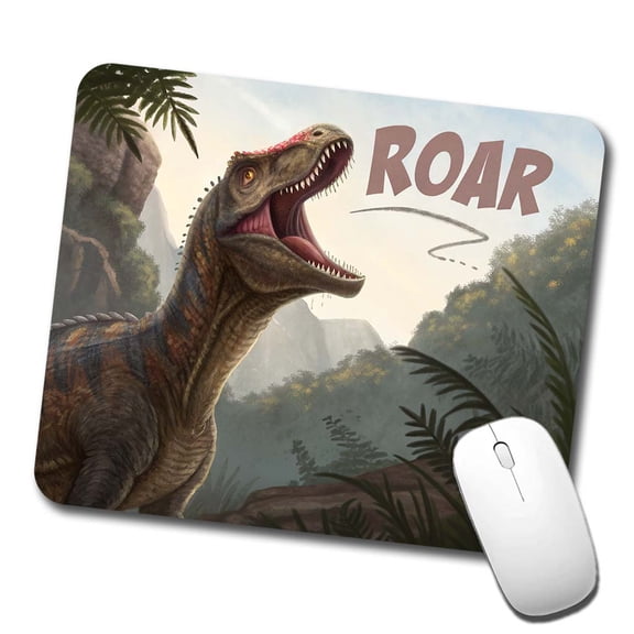 Pachycephalosaurus Roar Dinosaur Mouse Pad Low Profile Gaming Mat