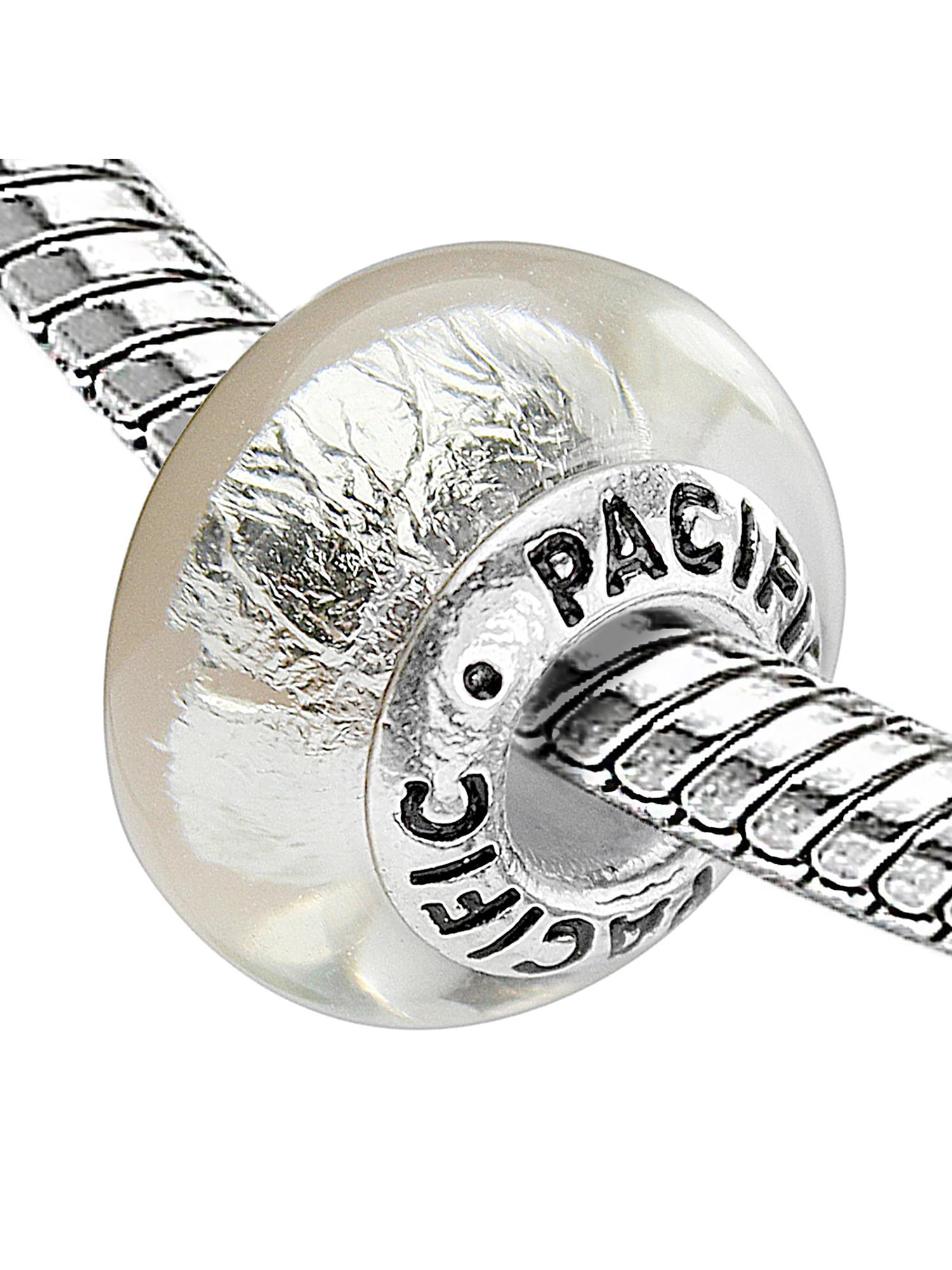 AVBeads Clip-On Charms Moon and Stars Charm 50mm x 7mm Silver