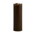 thumbnail image 1 of Pacific Accents Chocolate 3" x 9" Moving Flame Flameless Candle, 1 of 5