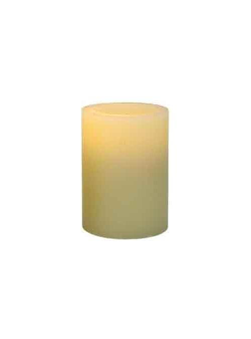 Pacific Accents Flameless Wax Pillar Candle w Timer (3 in. Dia. x 6 in