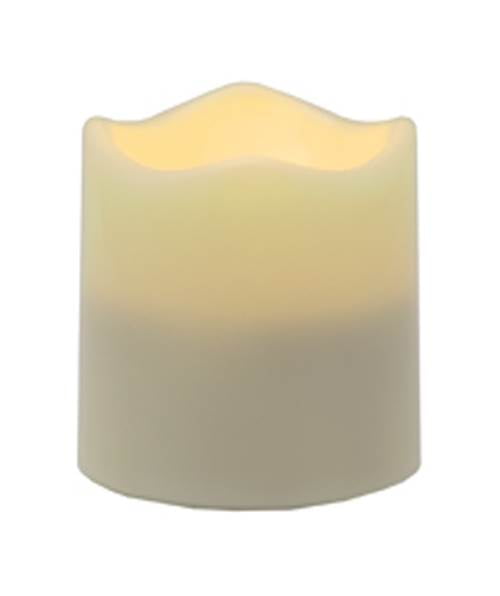 4Piece 2AA Battery WaxFree Pacific Accents Flameless Votive Candles