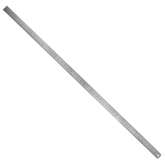 Pacific Ar, Stainless Steel Ruler Inch and Metric, with Inch (8th, 16th, 32nd), Metric (mm)