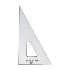 Pacific Arc Drafting Triangle, 12-inch, 30/60/90 Degrees, Topaz