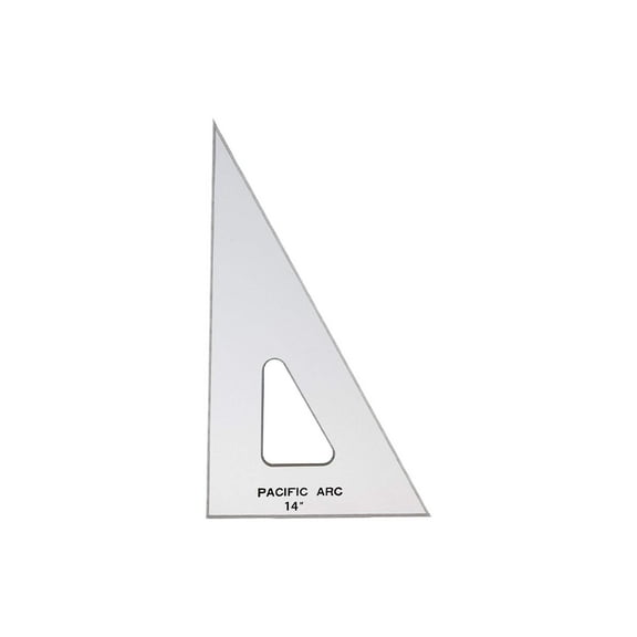 Pacific Arc Drafting Triangle, 14-inch, 30/60/90 Degrees, Topaz