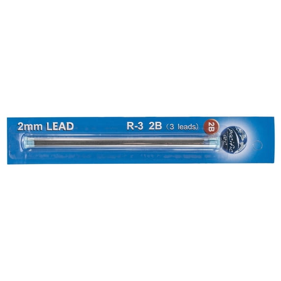 Pacific Arc, Lead Holder Refill - 2mm - 2 per Tube - 6B - for Art, Sketching, Technical Drawing