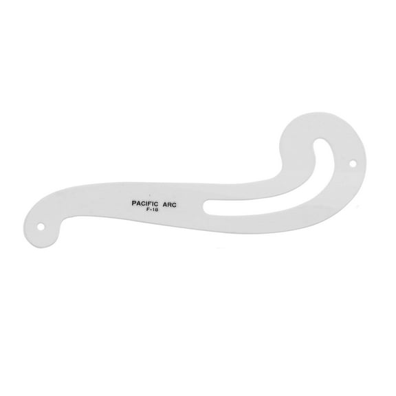 Pacific Arc,Professional French Curves, Acrylic, Plain Edge, 5.25 Inches