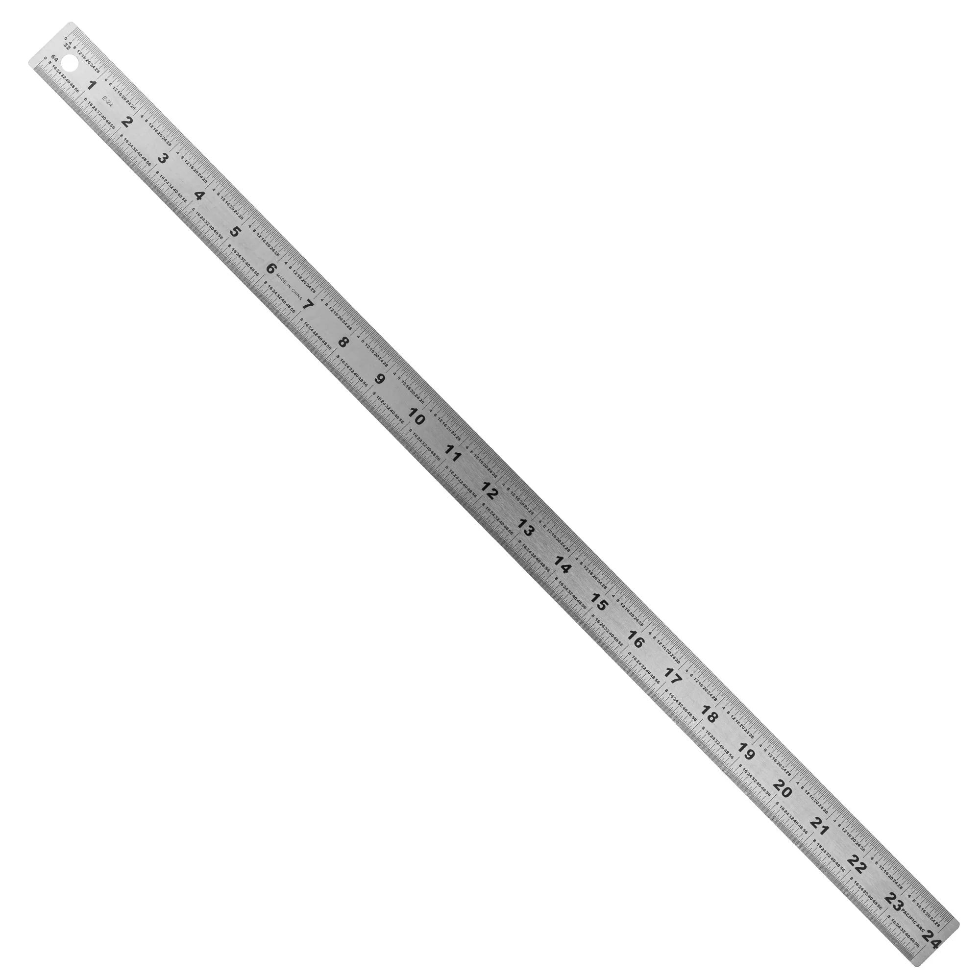 24" Stainless Steel Drafting Ruler with Cork Backing