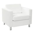 thumbnail image 1 of Pacific Armchair In Dillon Snow White Vinyl Fabric, 1 of 6