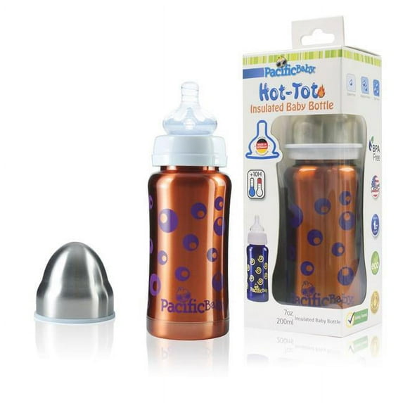 Pacific Baby Hot Tot Insulated Steel Baby Bottle 7 oz.