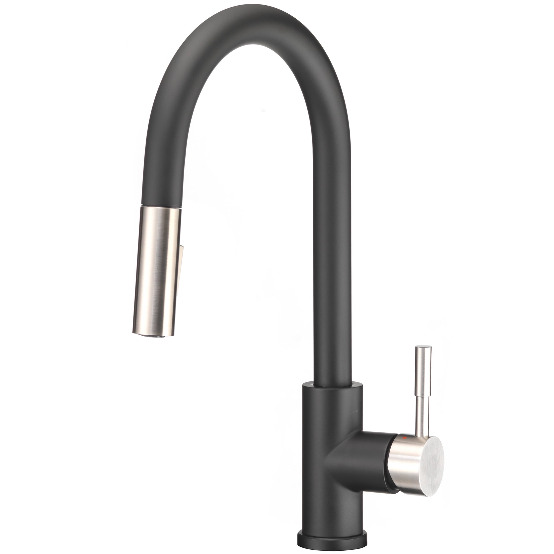 Pacific Bay Bellevue Kitchen Faucet with Pull Down Sprayer, Matte Black ...