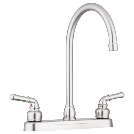 Pacific Bay Lynden Kitchen Faucet Modern High Arc Sink Faucet, Brushed Satin Nickel