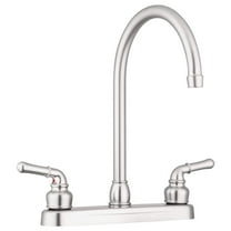 Pacific Bay Lynden Kitchen Faucet Modern High Arc Sink Faucet, Brushed Satin Nickel
