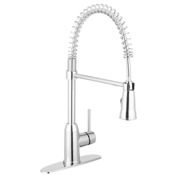 Pacific Bay Rainier Kitchen Faucet with Pull Down Sprayer, Chrome Plated