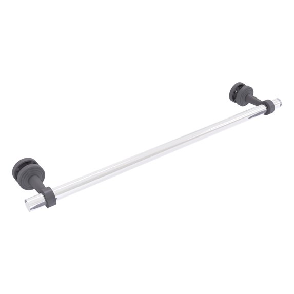 Pacific Beach Collection 24-in Shower Door Towel Bar in Matte Gray