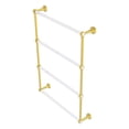 thumbnail image 1 of Pacific Beach Collection 4 Tier 24-in Ladder Towel Bar with Groovy Accents in Polished Brass, 1 of 1