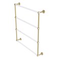 thumbnail image 1 of Pacific Beach Collection 4 Tier 30-in Ladder Towel Bar with Groovy Accents in Unlacquered Brass, 1 of 1