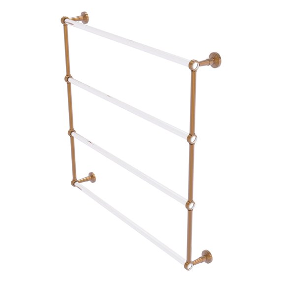 Pacific Beach Collection 4 Tier 36-in Ladder Towel Bar with Groovy Accents in Brushed Bronze