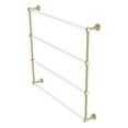 thumbnail image 1 of Pacific Beach Collection 4 Tier 36-in Ladder Towel Bar with Groovy Accents in Unlacquered Brass, 1 of 1