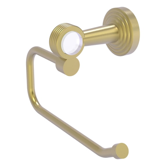 Pacific Beach Collection European Style Toilet Tissue Holder - Satin Brass / Grooved
