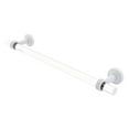thumbnail image 1 of Pacific Beach Collection Towel Bar with Grooved Accents - Matte White / 18 Inch, 1 of 9
