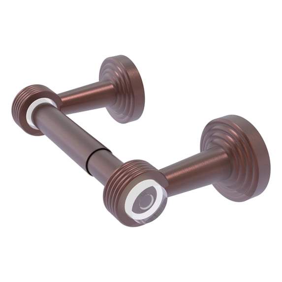 Pacific Beach Collection Two Post Toilet Tissue Holder - Antique Copper / Grooved