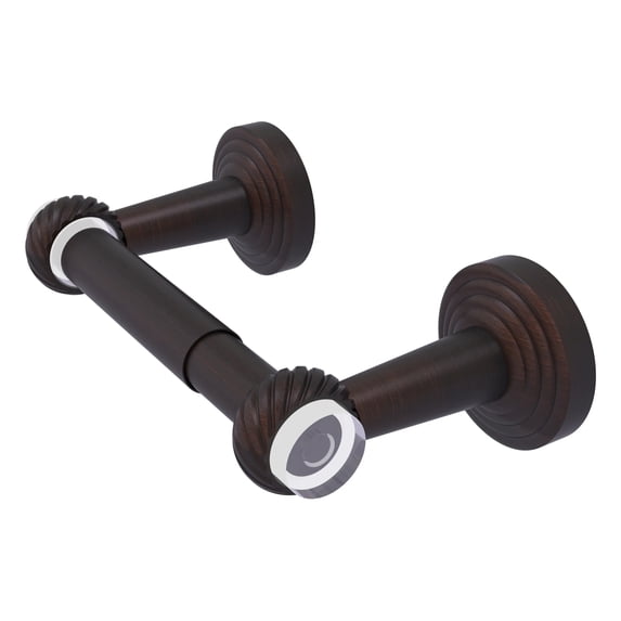 Pacific Beach Collection Two Post Toilet Tissue Holder - Venetian Bronze / Twisted